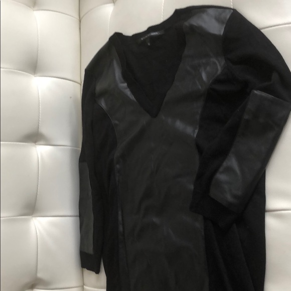 Faux leather sweater - Picture 2 of 2